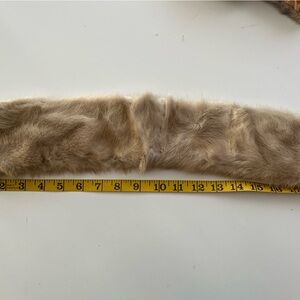 Vintage Mink Collar in Light Grey/Brown